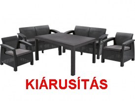 kertiszett étkezőasztallal
